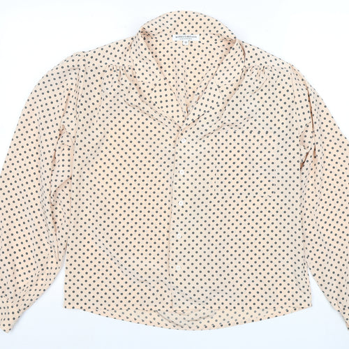 Windsmoor Women's Beige Polka Dot Blouse Size 12