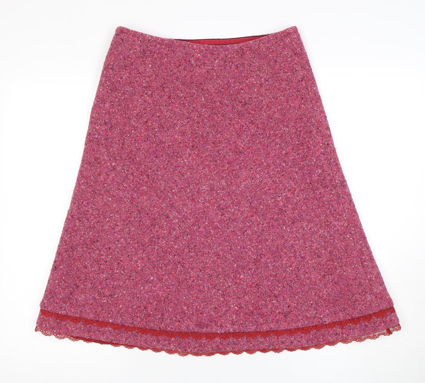 Boden Women’s Pink A-Line Wool Skirt Size 10
