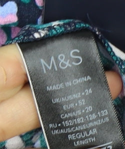 Marks and Spencer Women's Multicoloured Skirt, Size 24