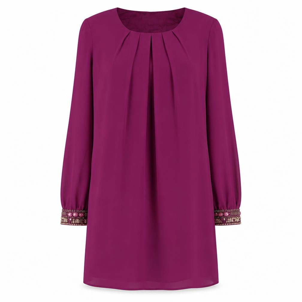 Amphora Women's Purple Long Sleeve Dress Size 12