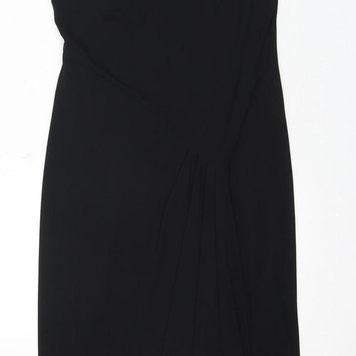 David Meister Women's Black Asymmetric Dress Size 4