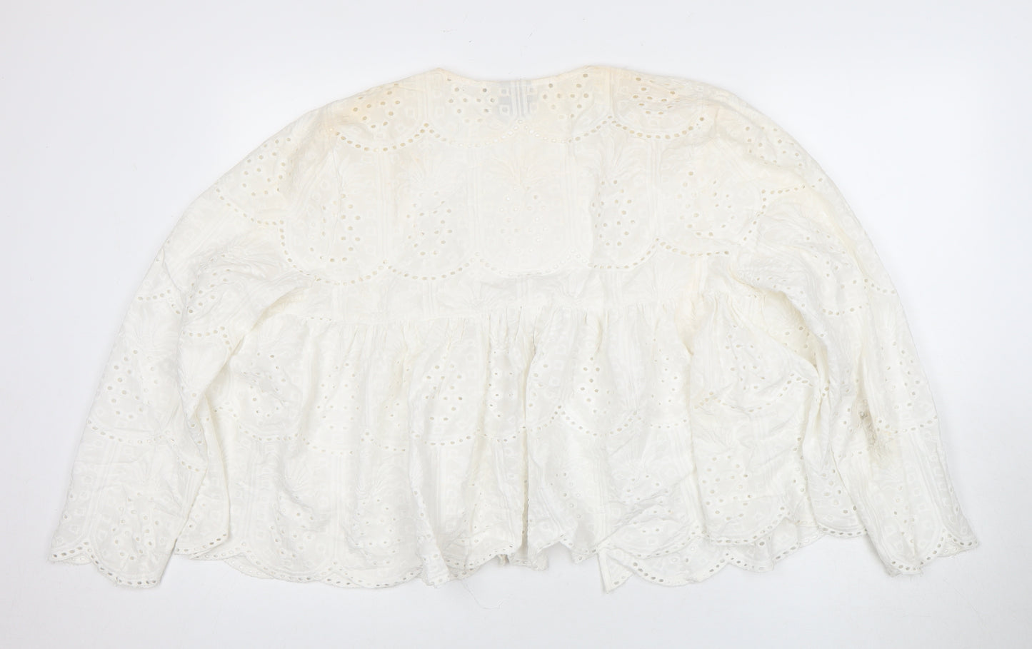 ASOS Women's White Long Sleeve Blouse Size 14