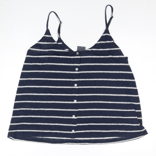 Marks and Spencer Women's Blue Striped Tank Size 24