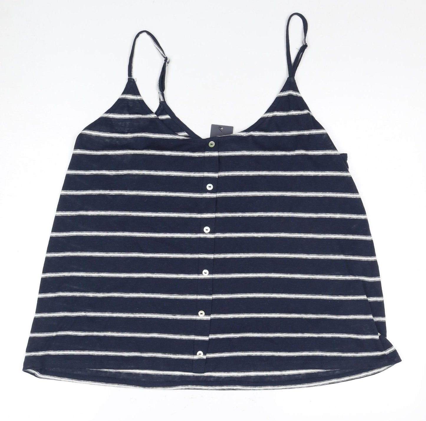 Marks and Spencer Women's Blue Striped Tank Size 24