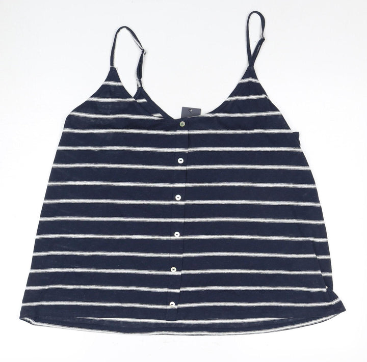 Marks and Spencer Women's Blue Striped Tank Size 24