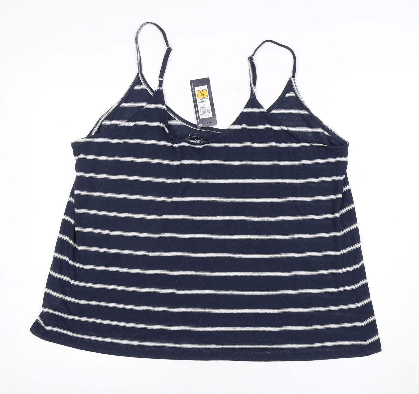 Marks and Spencer Women's Blue Striped Tank Size 24