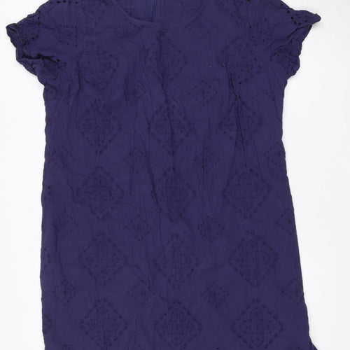 Marks and Spencer Women's Purple Cotton Dress Size 22