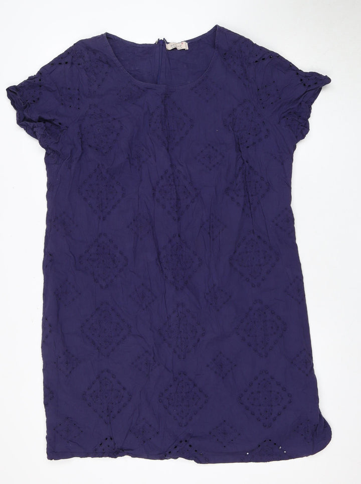 Marks and Spencer Women's Purple Cotton Dress Size 22