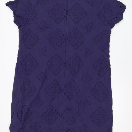 Marks and Spencer Women's Purple Cotton Dress Size 22