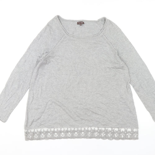 Phase Eight Women's Grey Pullover Jumper Size 14