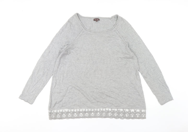 Phase Eight Women's Grey Pullover Jumper Size 14