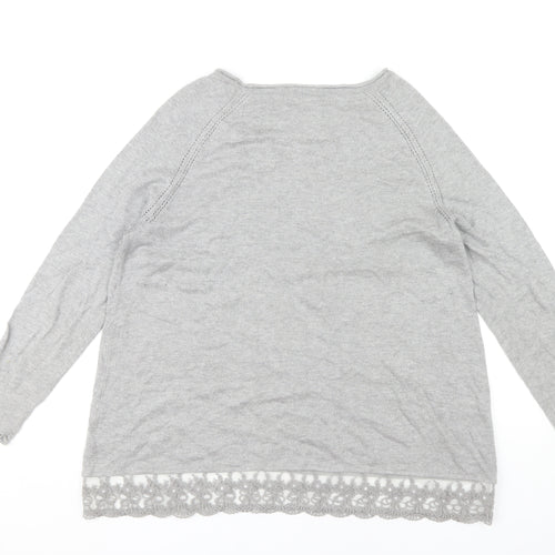 Phase Eight Women's Grey Pullover Jumper Size 14