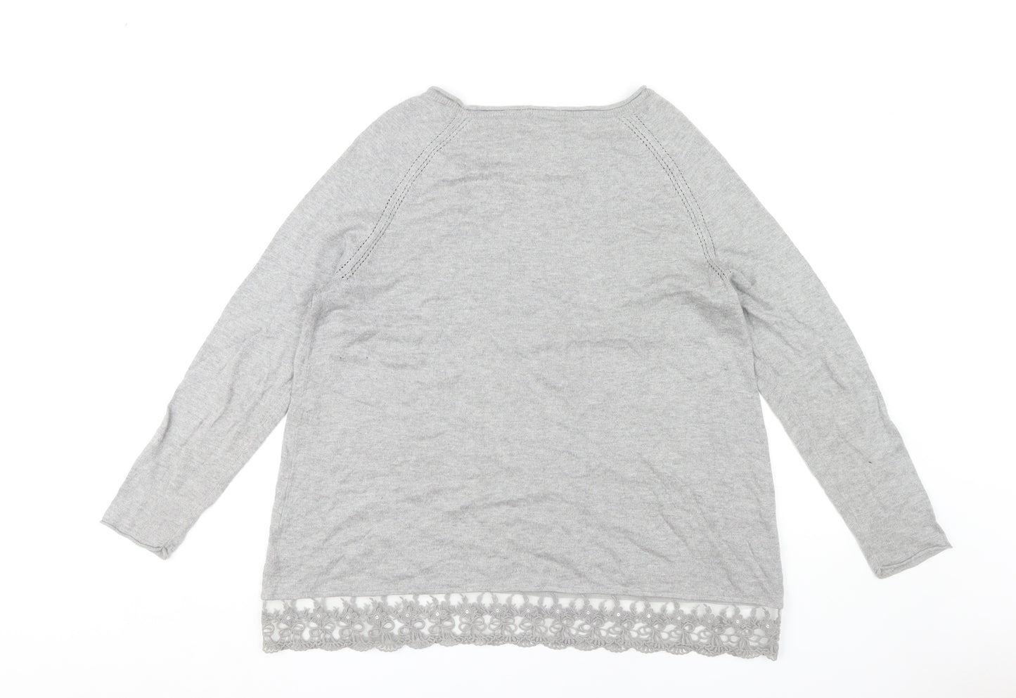 Phase Eight Women's Grey Pullover Jumper Size 14