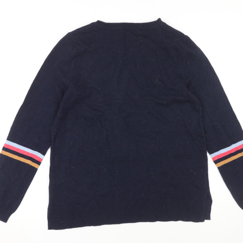 Monsoon Women's Blue Knit Pullover Jumper Size S
