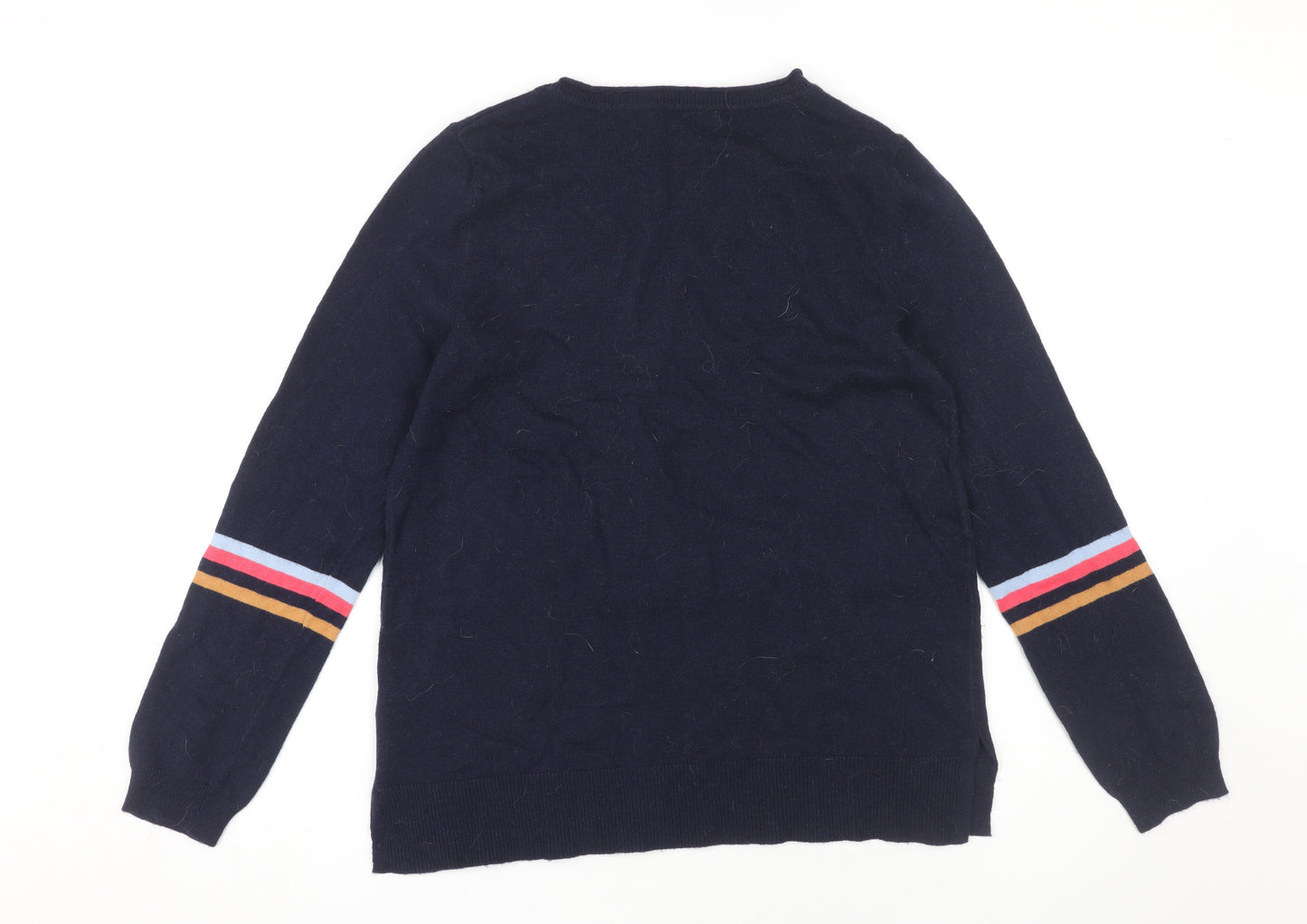 Monsoon Women's Blue Knit Pullover Jumper Size S