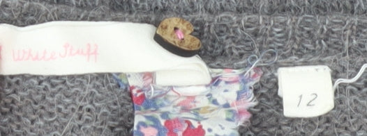 White Stuff Women's Grey V-Neck Pullover Jumper Size 12