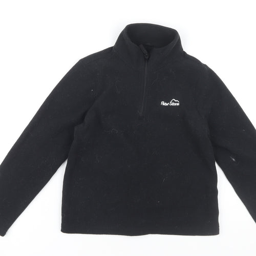 Peter Storm Boys Black Fleece Sweatshirt 7-8 Years