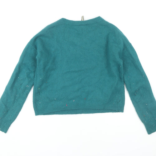 Topshop Women's Green Pullover Jumper, Size 10