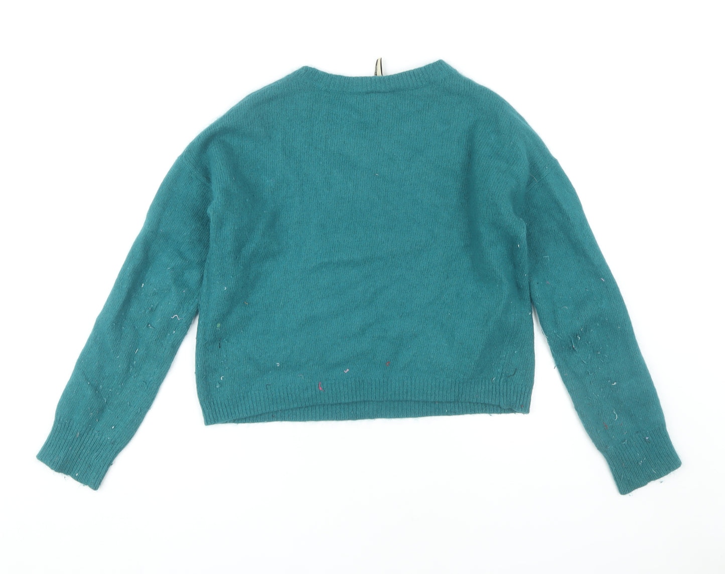 Topshop Women's Green Pullover Jumper, Size 10