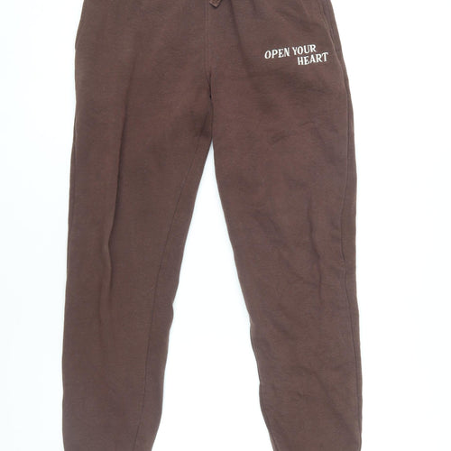 Brown Women's Jogger Trousers - Nobody's Child Size 8