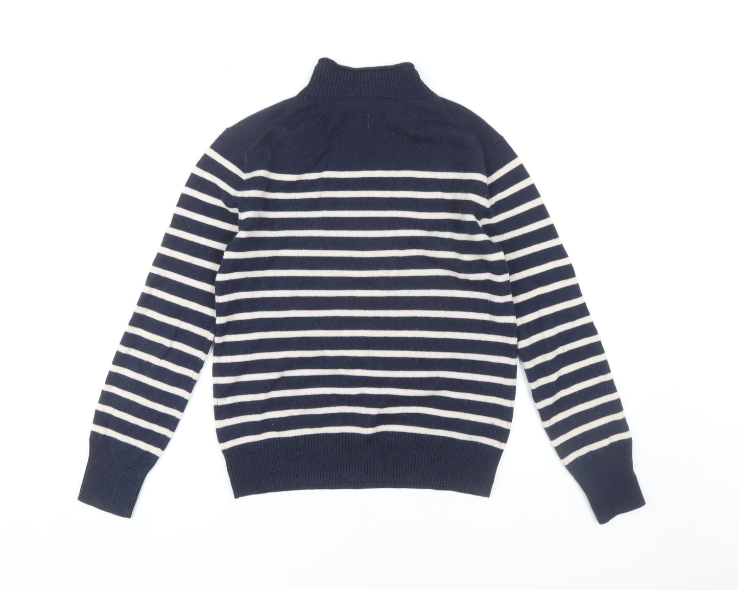 Crew Clothing Women’s Blue High Neck Striped Pullover
