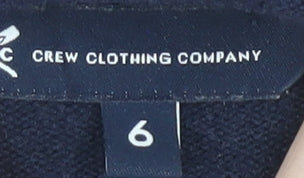 Crew Clothing Women’s Blue High Neck Striped Pullover