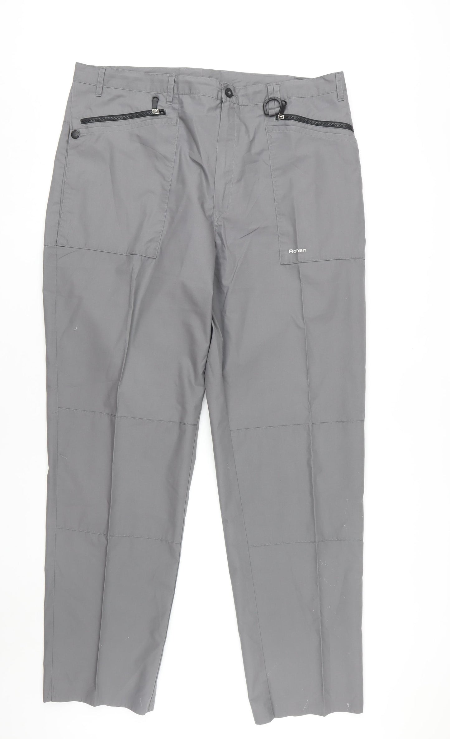 Rohan Men's Grey Cargo Trousers, Size 40