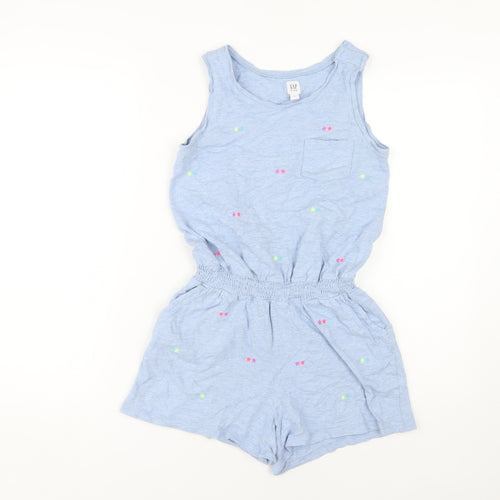 GAP Girls Blue Animal Print XL Playsuit for Casual Spring