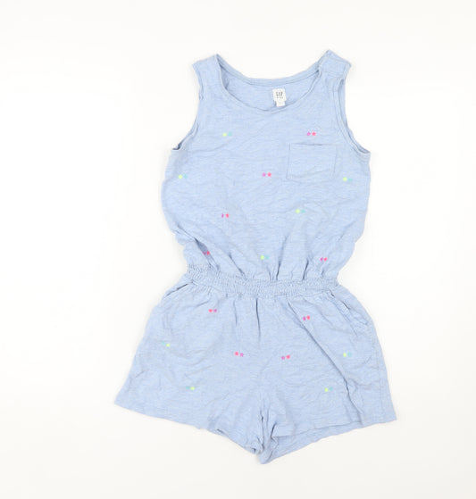 GAP Girls Blue Animal Print XL Playsuit for Casual Spring