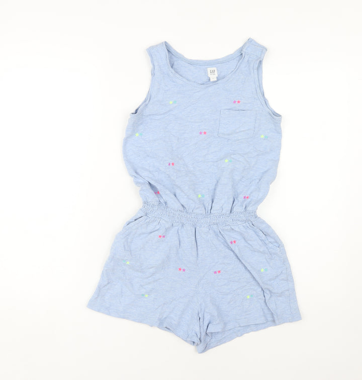 GAP Girls Blue Animal Print XL Playsuit for Casual Spring