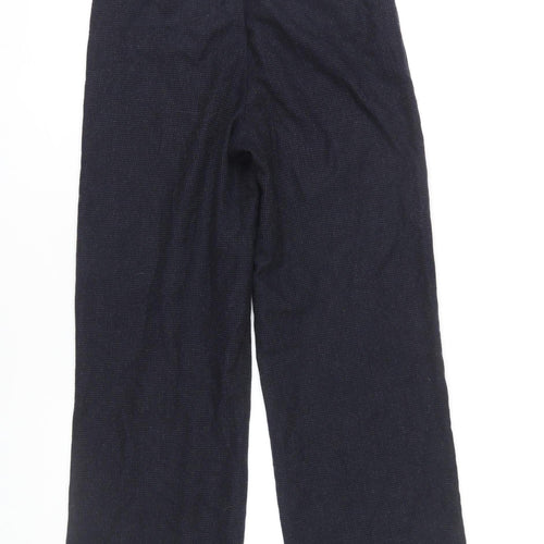 Marks and Spencer Women's Black Trousers, Size 8, Wool Blend