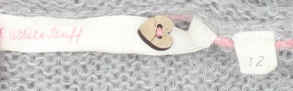 White Stuff Women's Grey Polka Dot Pullover Jumper Size 12