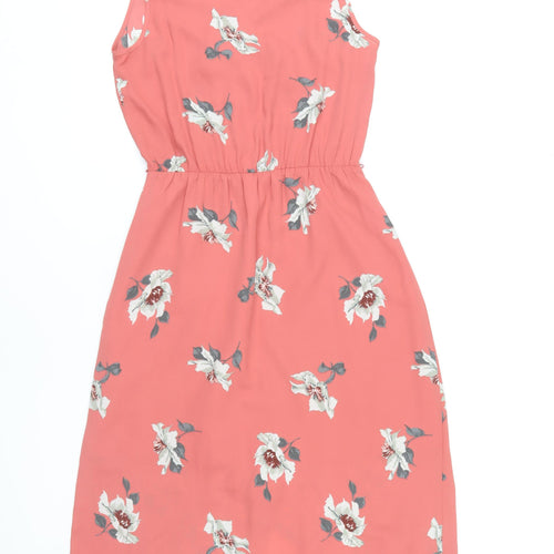 Oasis Women’s Floral Wrap Dress, Size 10, Multicoloured