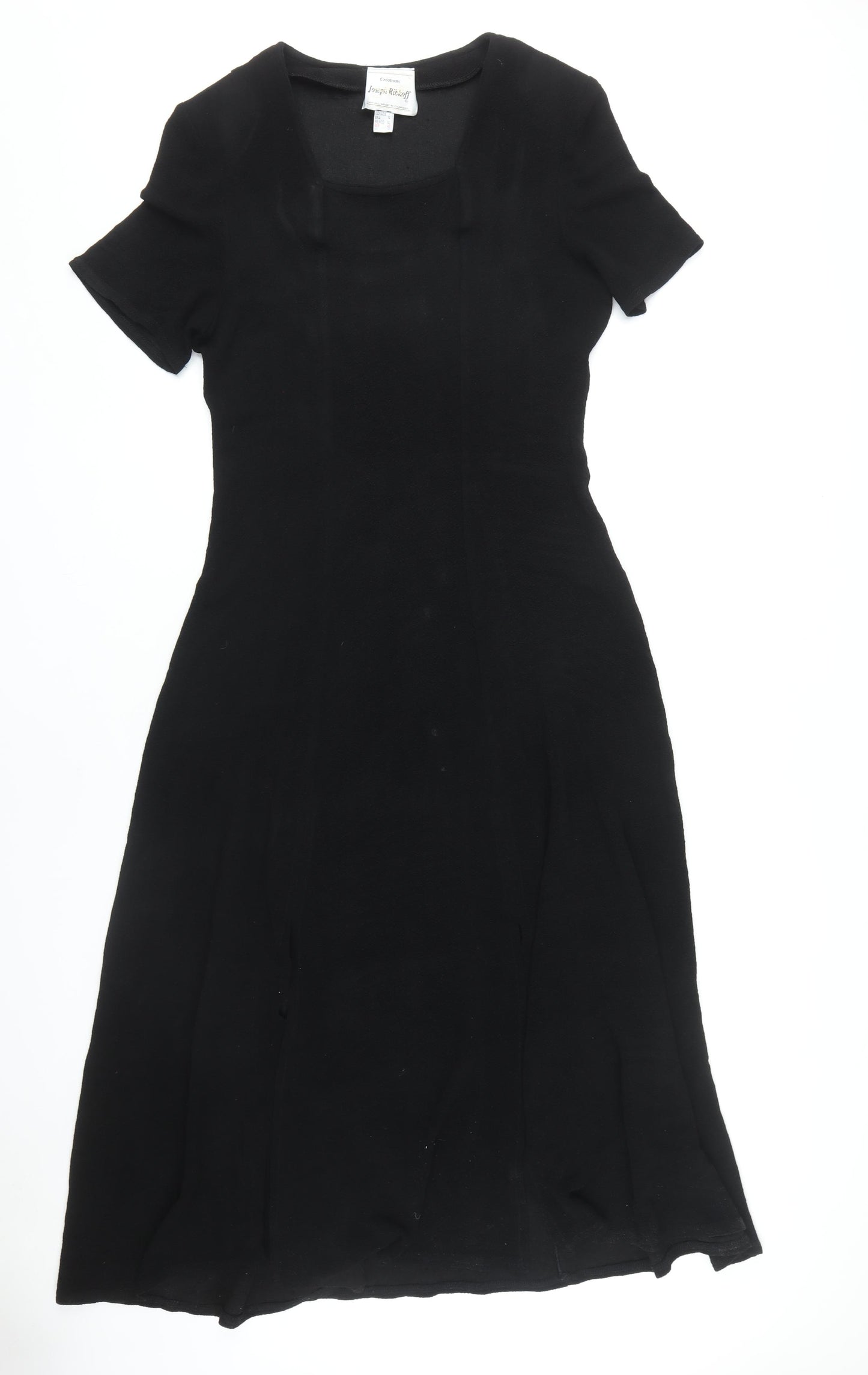 Joseph Ribkoff Women's Black Size 16 Short Sleeve Dress