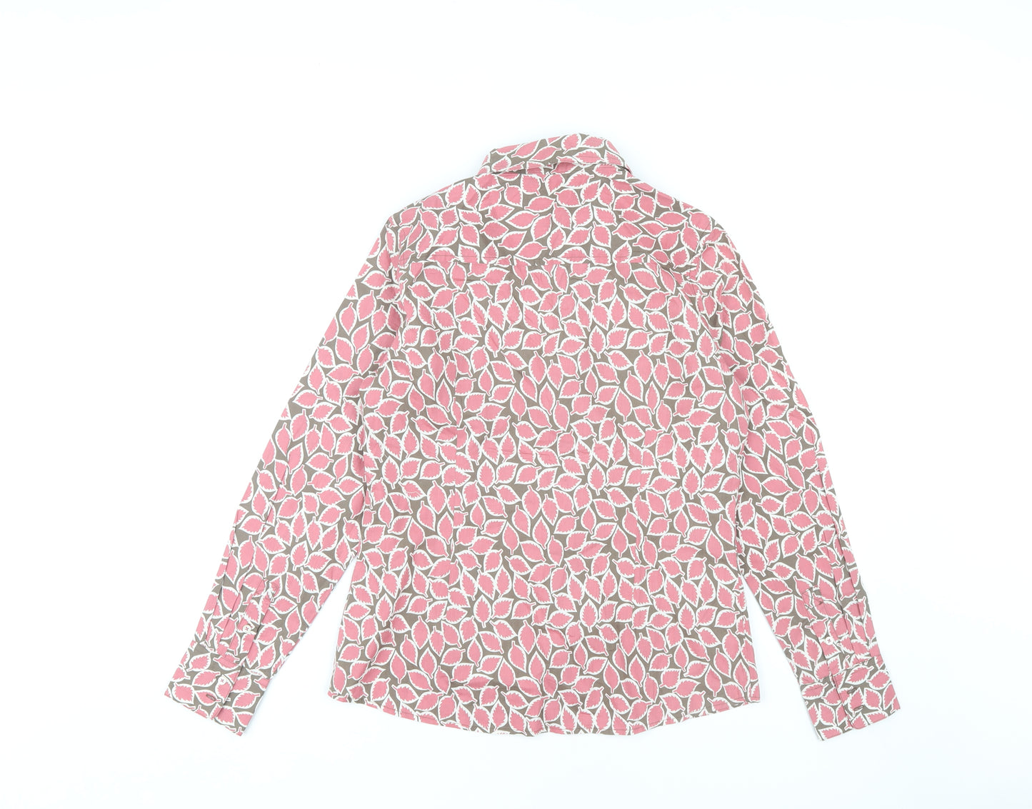 Bo-Leon Women's Pink Geometric Button-Up Shirt Size 10