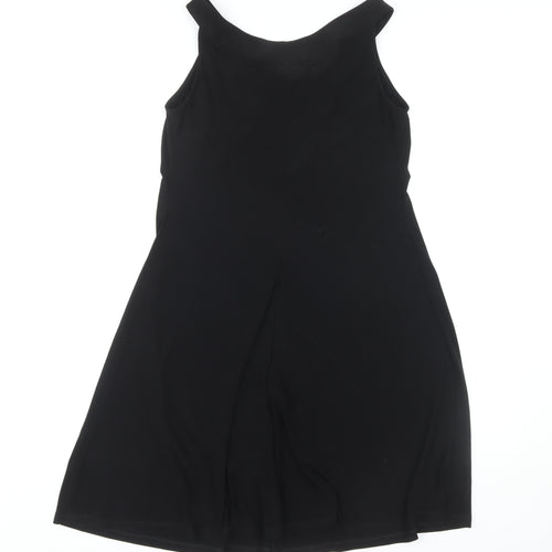 Wallis Petite Black Beaded Dress for Women Size 12