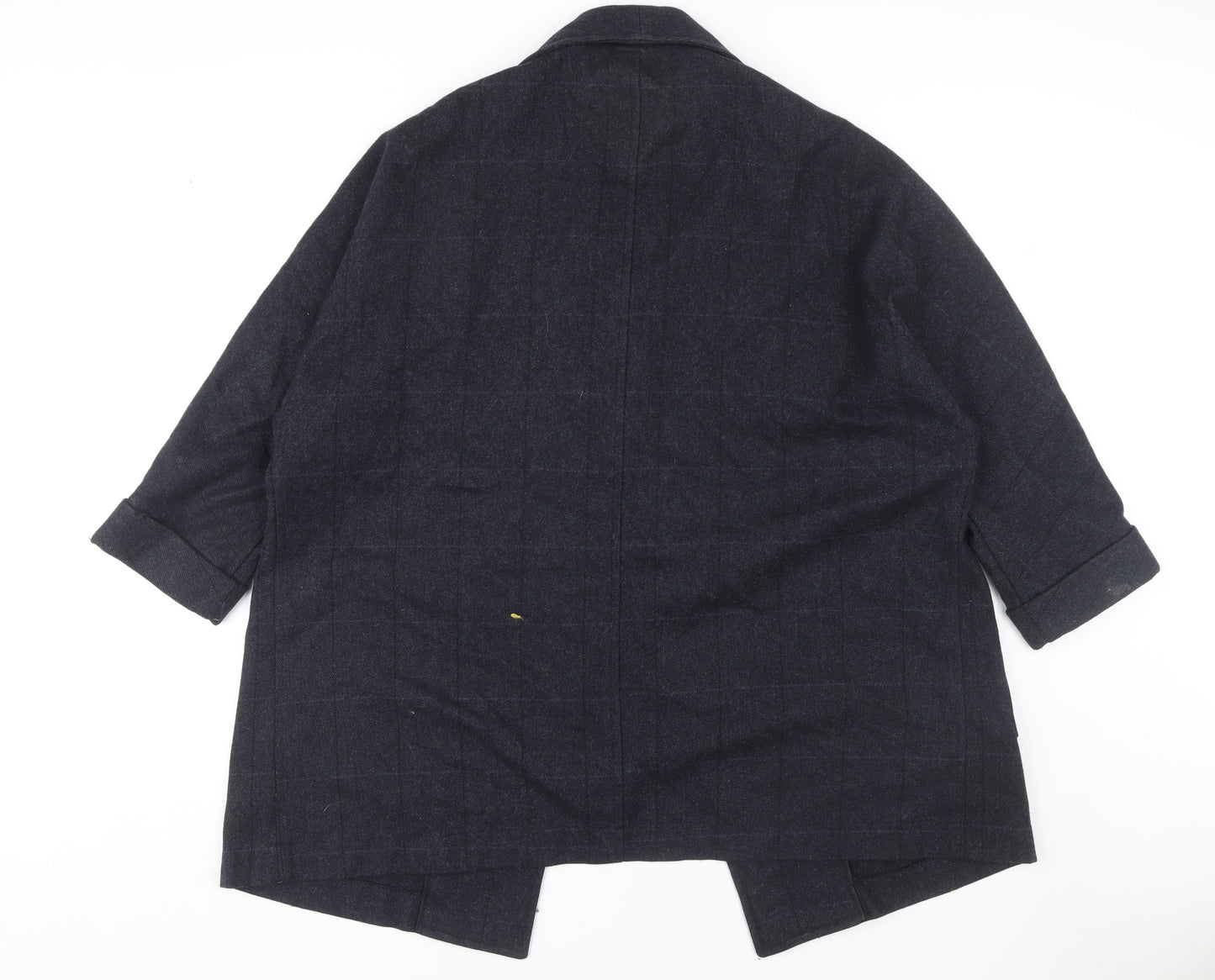 Paul Costelloe Women's Black Check Tweed Coat Size 14