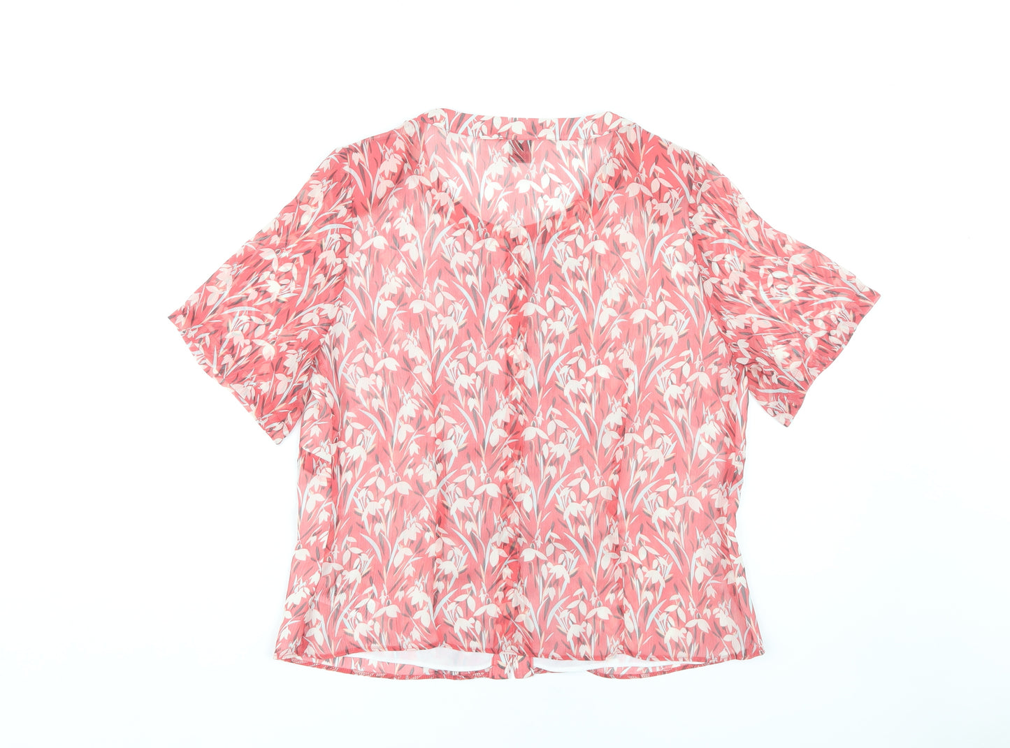 Eastex Women's Pink Floral Blouse Size 12