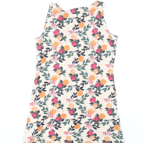 Weird Fish Women's Multicoloured Floral Sleeveless Top