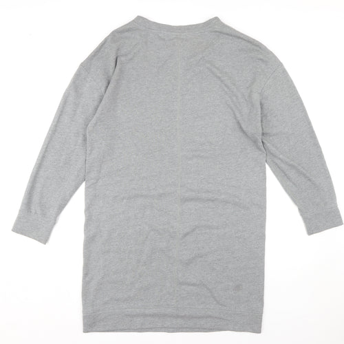 GAP Women's Grey Jumper Dress M 3/4 Sleeve Casual