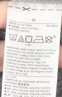 GAP Women's Grey Jumper Dress M 3/4 Sleeve Casual