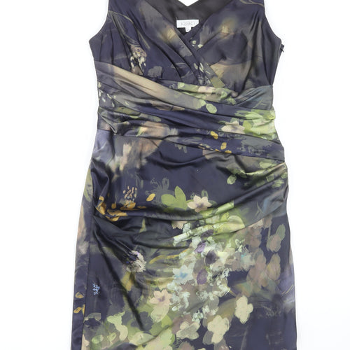 Kaliko Women's Multicoloured Floral Sheath Dress Size 10