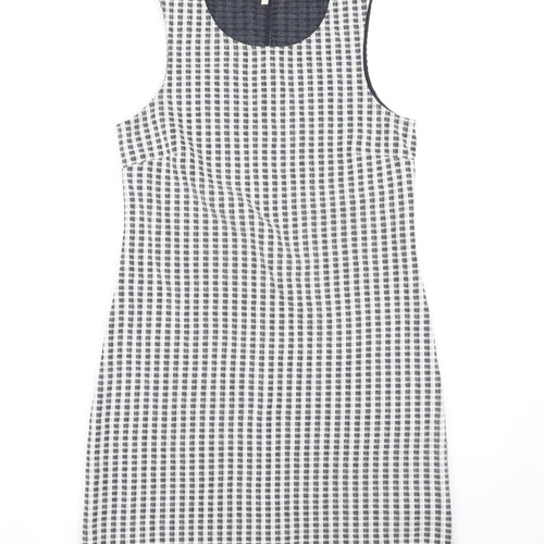 Next Women's Multicoloured Check Shift Dress, Size 10