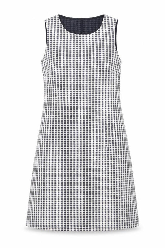 Front view of Next Women's Multicoloured Check Shift Dress, size 10