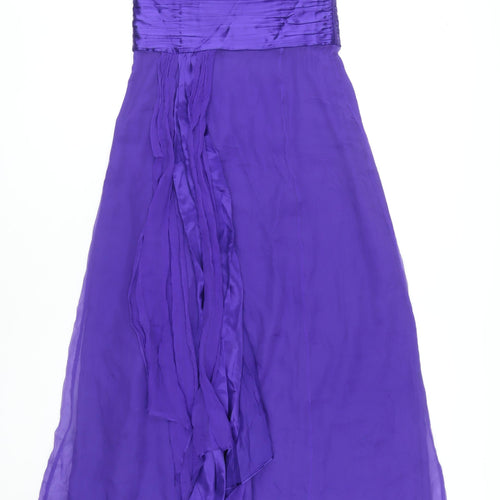 Monsoon Women's Purple One Shoulder A-Line Formal Dress