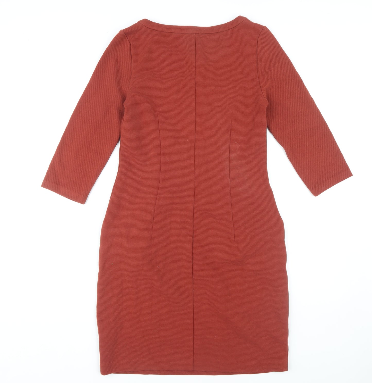 Boden Women's Red Sheath Dress, Size 10R, Elegant 3/4 Sleeve