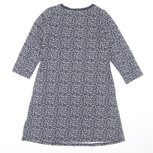 Joules Women's Blue Floral A-Line Dress Size 8