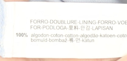 Zara Women's Blue Embroidered Off Shoulder Blouse M