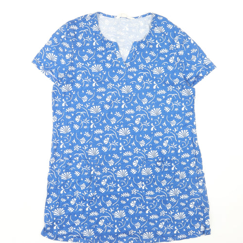 Seasalt Cornwall Women's Blue Floral Shift Dress, Size 14