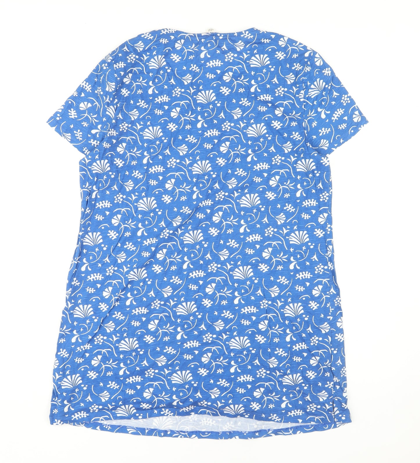 Seasalt Cornwall Women's Blue Floral Shift Dress, Size 14